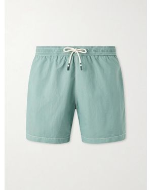 Hartford Slim-Fit Mid-Length Swim Shorts - Blue