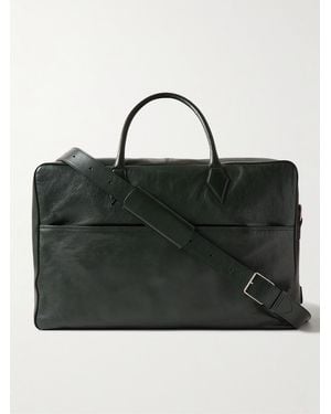 Metier Closer Weekender aus vollnarbigem Leder - Schwarz