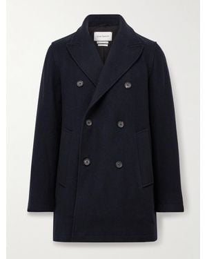 Oliver Spencer Albion Double-breasted Felt Coat - Blue