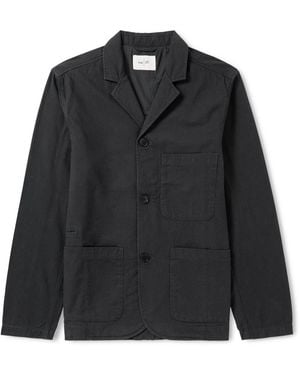 Folk Cotton Blazer - Black
