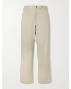 Aimé Leon Dore Straight-Leg Cotton-Canvas Trousers - Natural