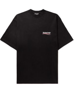 Balenciaga Barcelona Soccer T Shirt Oversized in Black for Men Lyst