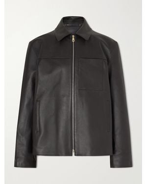 Paul Smith Leather Jacket - Black