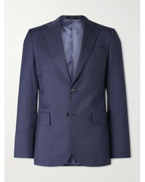 Paul Smith Slim-Fit Checked Wool Suit Jacket - Blue