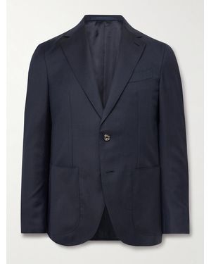 Caruso Wool Suit Jacket - Blue