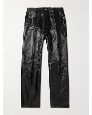 Rick Owens Jeans A Gamba Dritta - Nero