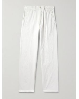 Dries Van Noten Straight-Leg Cotton Trousers - White