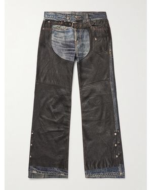 Acne Studios Pentyone Bootcut Trompe L'oeil Jeans - Grey