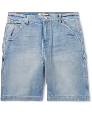 CHERRY LA Straight-leg Denim Shorts - Blue