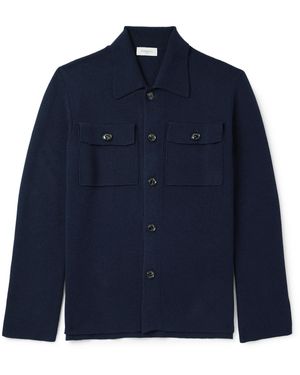 Piacenza 1733 Wool Overshirt - Blue