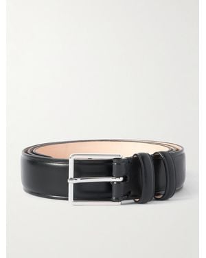 Paul Smith 3Cm Glossed-Leather Belt - Black