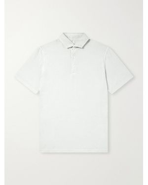 Fedeli Cotton-Jersey Polo Shirt - White