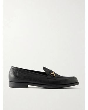 Edward Green Putney Horsebit-Embellished Full-Grain Leather Loafers - Black