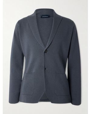 Thom Sweeney Merino Wool Blazer - Blue