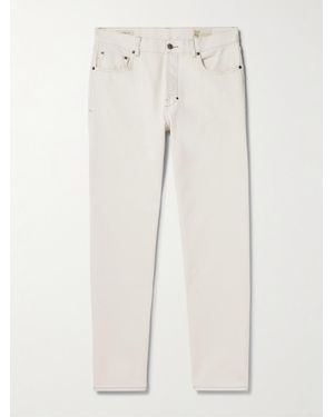 Massimo Alba Oceano Straight-Leg Selvedge Jeans - White