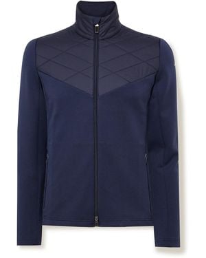 Kjus Formula Quilted Shell-Trimmed Tech-Jersey Jacket - Blue