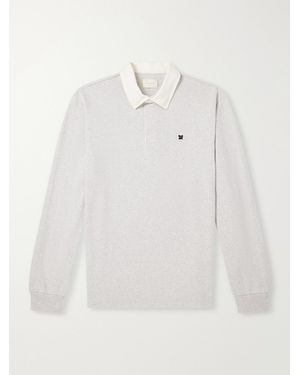 Aimé Leon Dore Logo-Embroidered Cotton-Jersey Polo Shirt - White