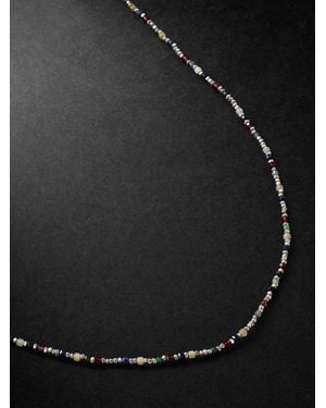 M. Cohen Percep Convertible Sterling Multi-Stone Beaded Necklace - Black