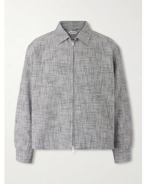 Bode Static Ohio Linen-Blend Jacket - Grey