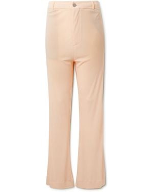 Acne Studios Phillus Flared Crepe Pants - Natural