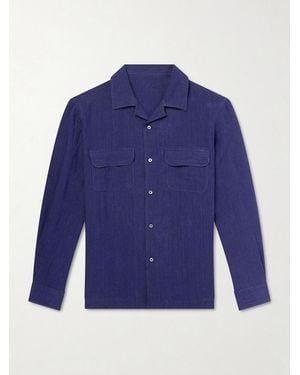 Thom Sweeney Linen Shirt - Blue