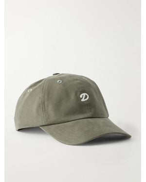 Drake's Logo-Embroidered Cotton-Twill Baseball Cap - Green