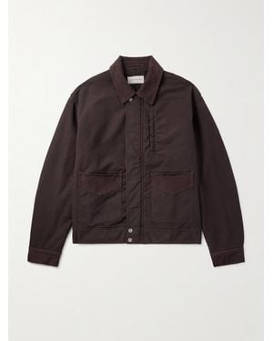 Dries Van Noten Twill-Trimmed Cotton Jacket - Brown