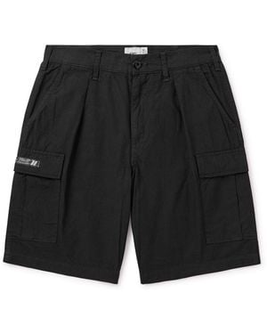 WTAPS Straight-Leg Cotton-Ripstop Shorts - Black