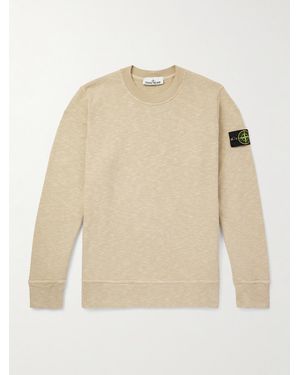 Stone Island Cotton-Jersey Sweatshirt - Natural