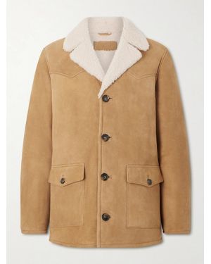 Nili Lotan Goshen Shearling Coat - Natural