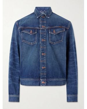 Nudie Jeans Conny Embroidered Organic Denim Jacket - Blue