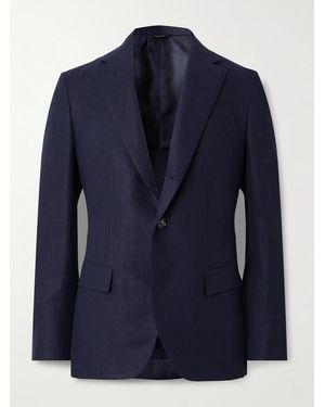 Loro Piana Linen Suit Jacket - Blue