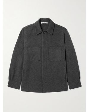 Umit Benan Double-Faced Cashmere Overshirt - Grey