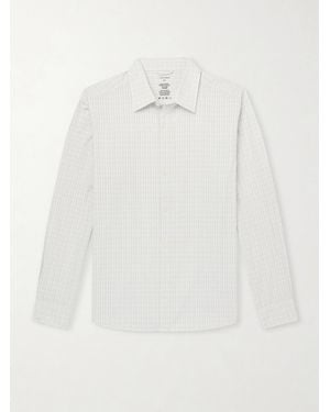 mfpen Generous Checked Cotton-Poplin Shirt - White