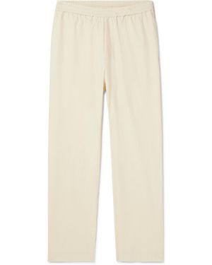 Barena Bativoga Straight-Leg Garment-Dyed Cotton-Blend Pants - Natural