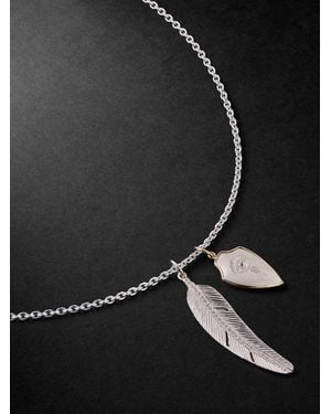 Jacquie Aiche Sterling, 14-Karat And Diamond Pendant Necklace - Nero