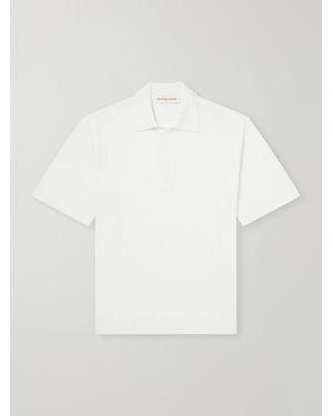 Orlebar Brown Raffertie Merino Wool Polo Shirt - White