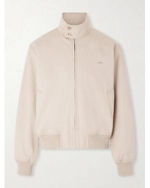 A.P.C. Cotton Twill Blouson Jacket - Natural