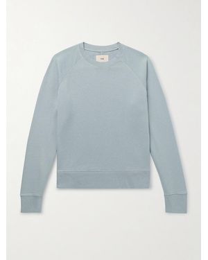 Folk Cotton-Blend Jersey Sweatshirt - Blue