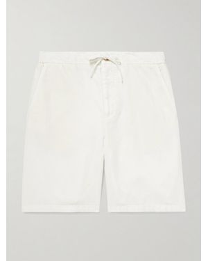 Frescobol Carioca Sergio Straight-Leg Cotton-Blend Drawstring Shorts - White