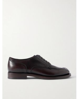 Brunello Cucinelli Leather Derby Shoes - Black