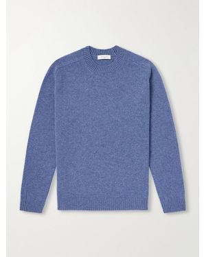 Boglioli Virgin Wool And Cashmere-Blend Sweater - Blue