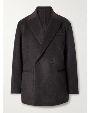 Ssstein Double-Breasted Cashmere Blazer - Black