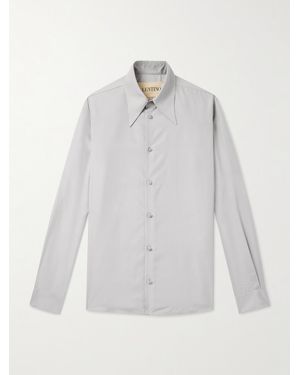 Valentino Garavani Slim-Fit Silk Shirt - White