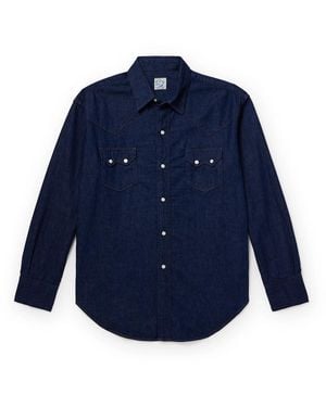 Orslow Denim Western Shirt - Blue
