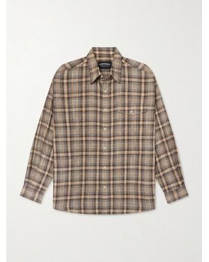 FRIZMWORKS Checked Woven Shirt - Brown