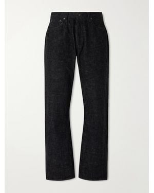 Fullcount 0105Bk Straight-Leg Selvedge Jeans - Black