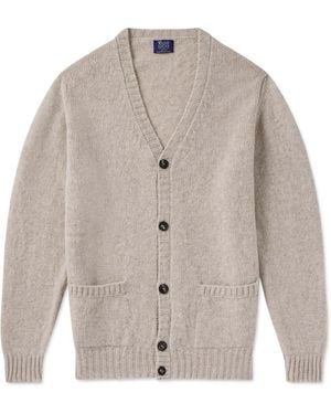 William Lockie Virgin Wool Cardigan - Gray