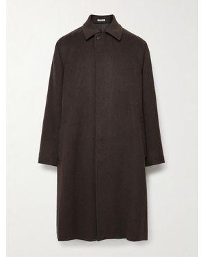 AURALEE Camel Hair Coat - Black
