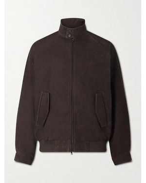 Ssstein Nubuck Bomber Jacket - Nero